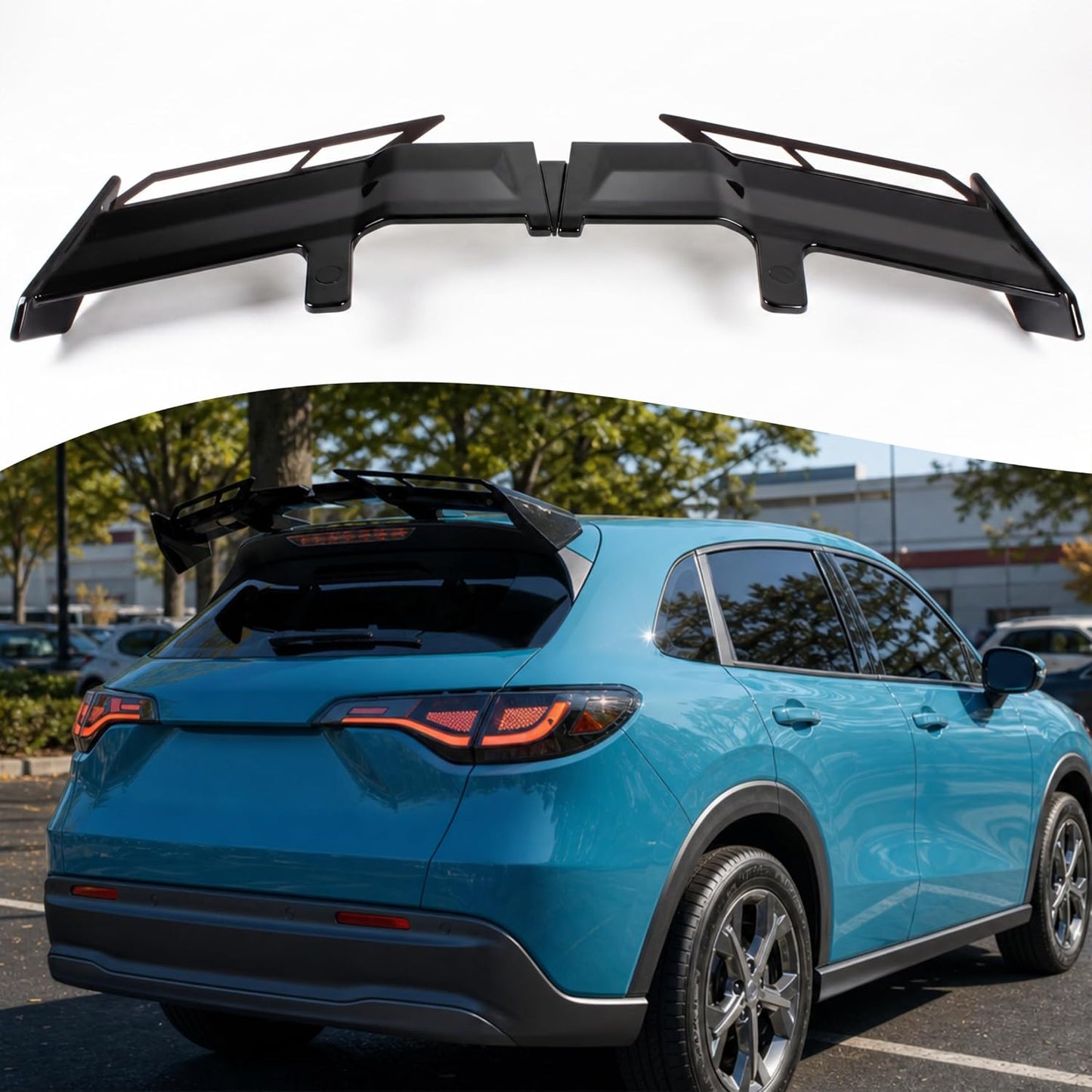 Ala alerón techo trasera negro brillante comp Honda Fit HR-V