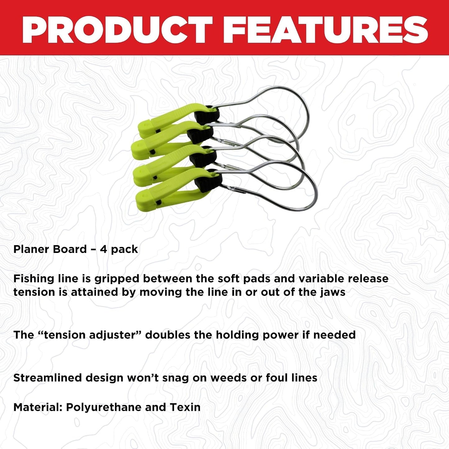 Pack 4 cepillador tablero Mini Power Grip