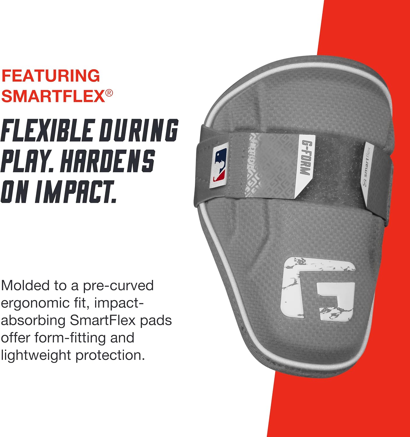 Protector de Codo para Béisbol MLB de Plástico Resistente