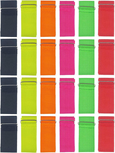 24 Bandas Elásticas 3 Patas Coloridas para Aire Libre