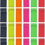 24 Bandas Elásticas 3 Patas Coloridas para Aire Libre