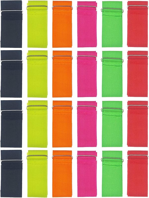 24 Bandas Elásticas 3 Patas Coloridas para Aire Libre