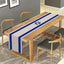 Camino mesa lino bandera Israel decoración judía 13x108pulg