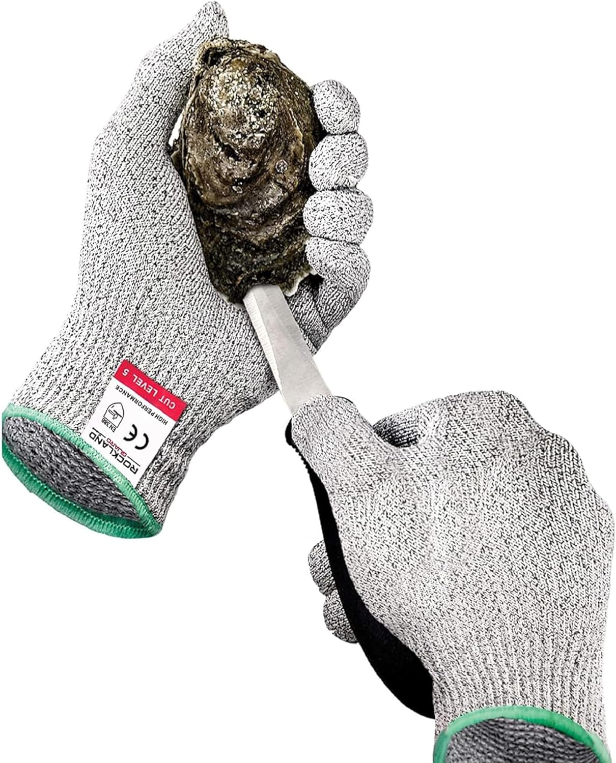 Juego cuchillos ostras acero inox antideslizante con guantes