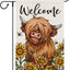 Bandera jardín vaca 12x18pulg arpillera doble cara