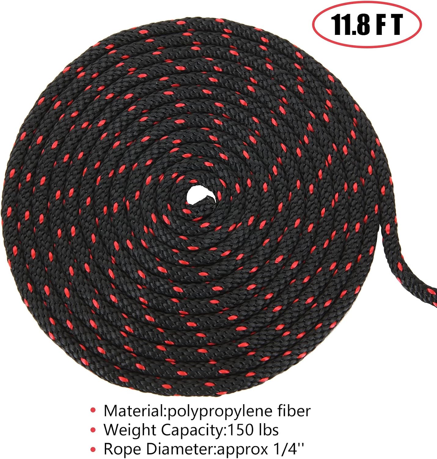 4 Amarres cuerda kayak 1/4pulg x12ft clip ajustable