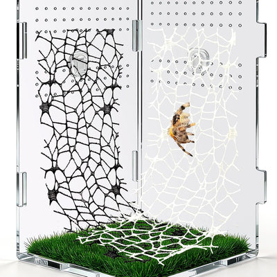 6 Pzas Accesorios Telaraña Escalada 9 Ganchos Arañas Negra Blanca