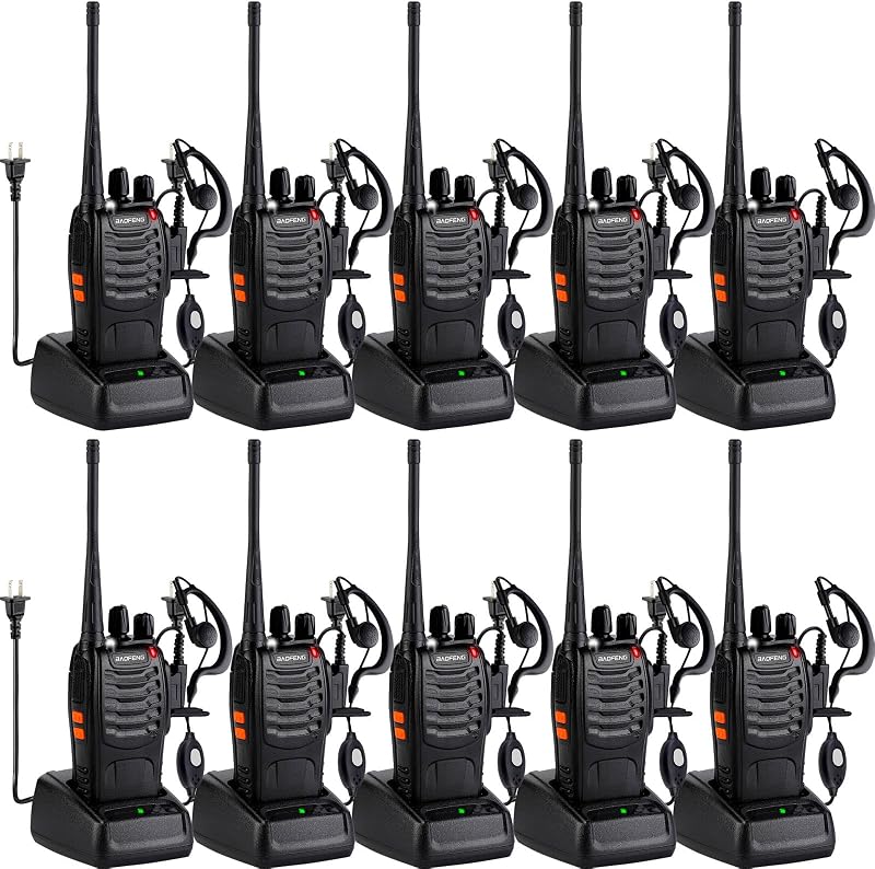 Walkie Talkies 888S Li-ion 16 Canales Radio Profesional