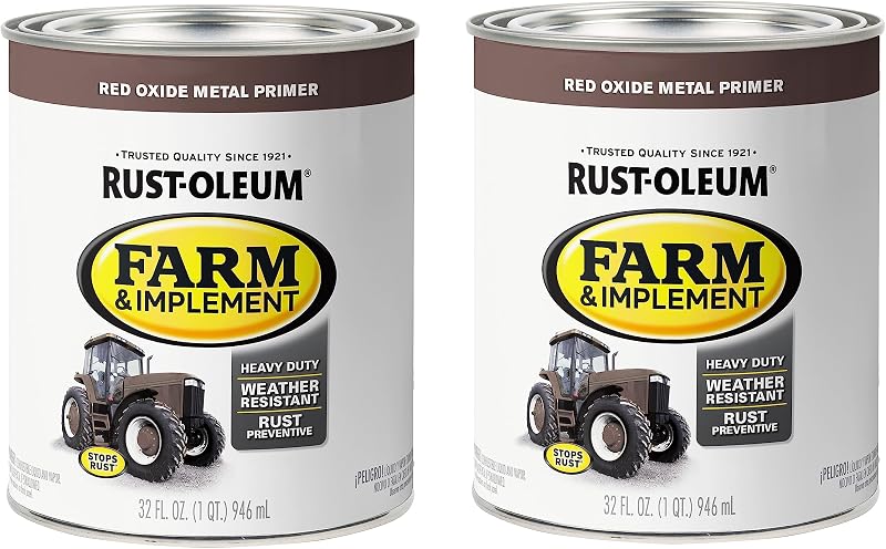 Imprimación metal óxido rojo para maquinaria 1qt set 2