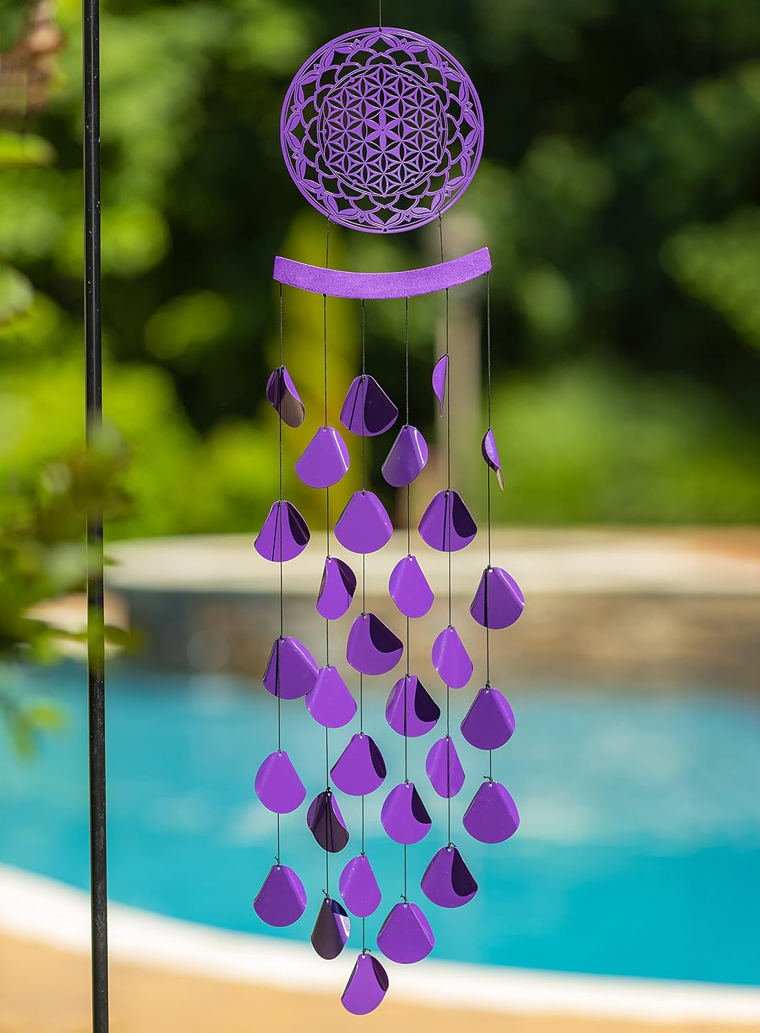 Campanillas viento mandala 42pulg decoración exterior