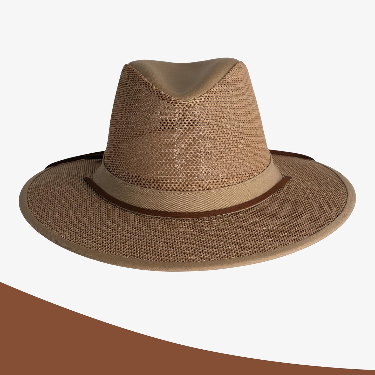Sombrero de sol para hombre ajustable con correa 100%