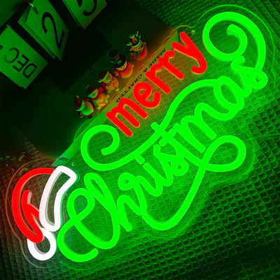 Letrero neón Navidad decoración pared fiestas hogar regalo