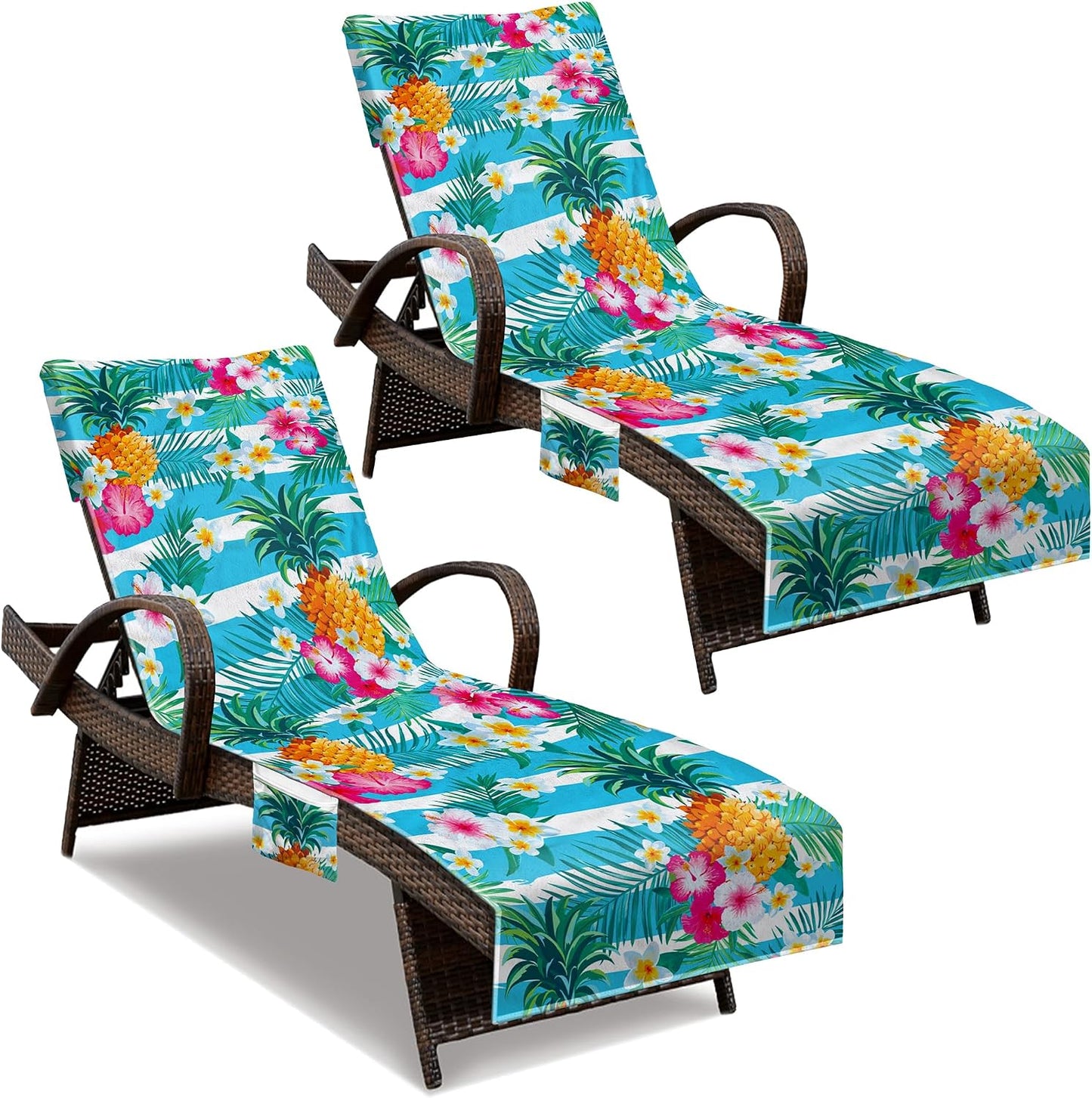Funda toalla silla salón playa pack 2 tumbona piscina hotel