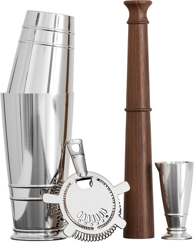 Juego 4 Pzas Herramientas Barware Plateado