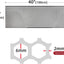 Malla universal parrilla auto 40x13" aluminio 6mm 2mm negro
