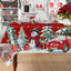 Mantel navideño cuadrado 54x54pulg con muñecos de nieve