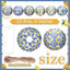 12 Pzas Faroles Limón Capri 8pulg Azul Amarillo Colgantes Fiesta