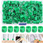 Set 150 marcadores ropa verde XL plástico con caja