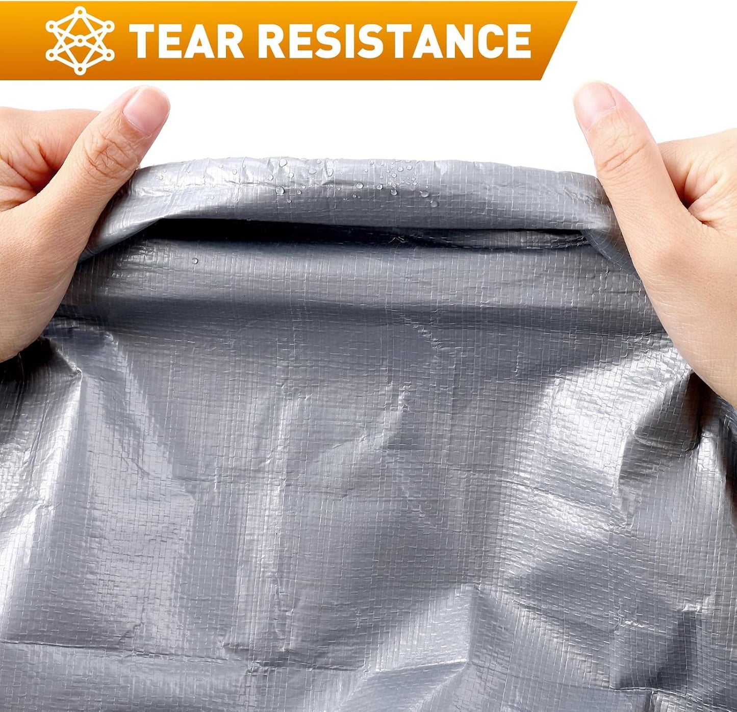 Lona impermeable resistente 10x12ft 16mil tejido 15x17