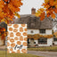 Bandera jardín otoño 12x18pulg doble cara calabazas
