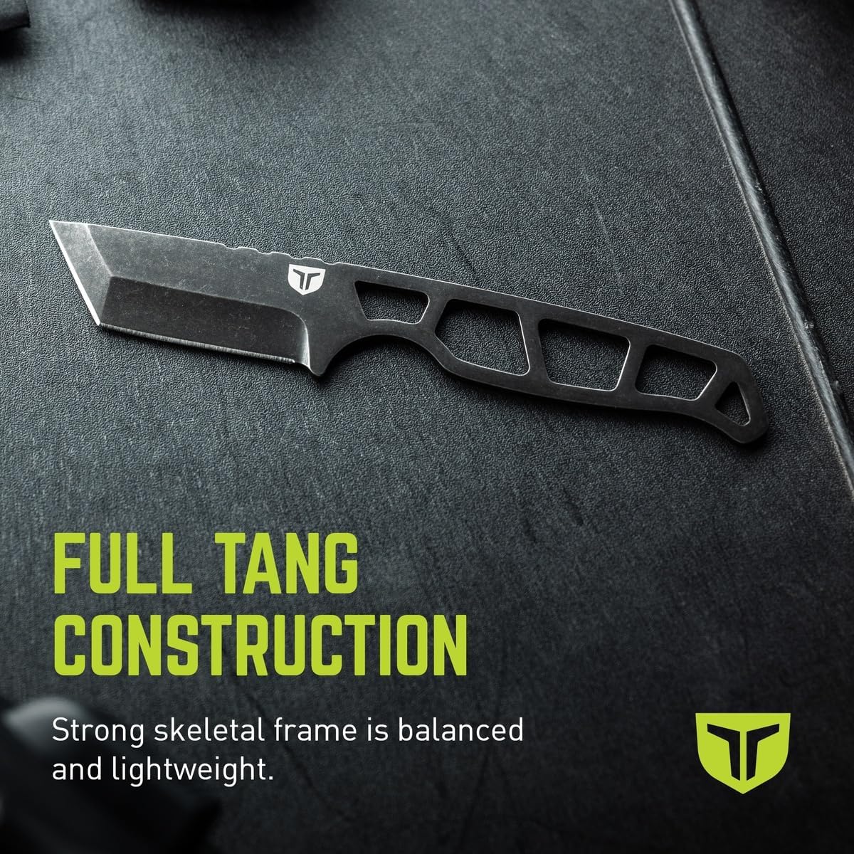 Cuchillo EDC TraxGrip 2.92" corte diario clip negro