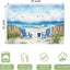 Set 4 manteles playa lavables 12x18pulg decoración hogar