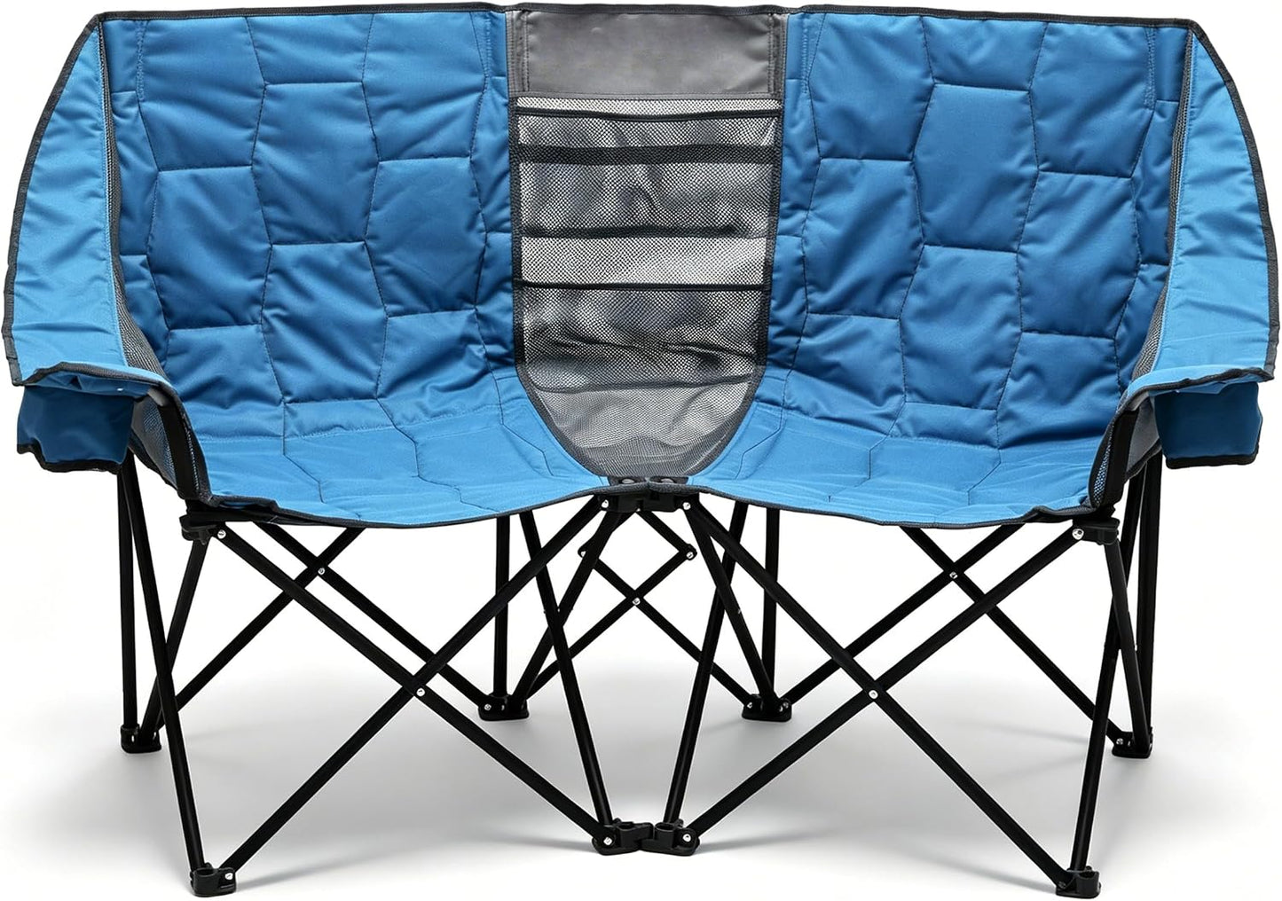 Silla plegable doble camping sobredimensionada resistente