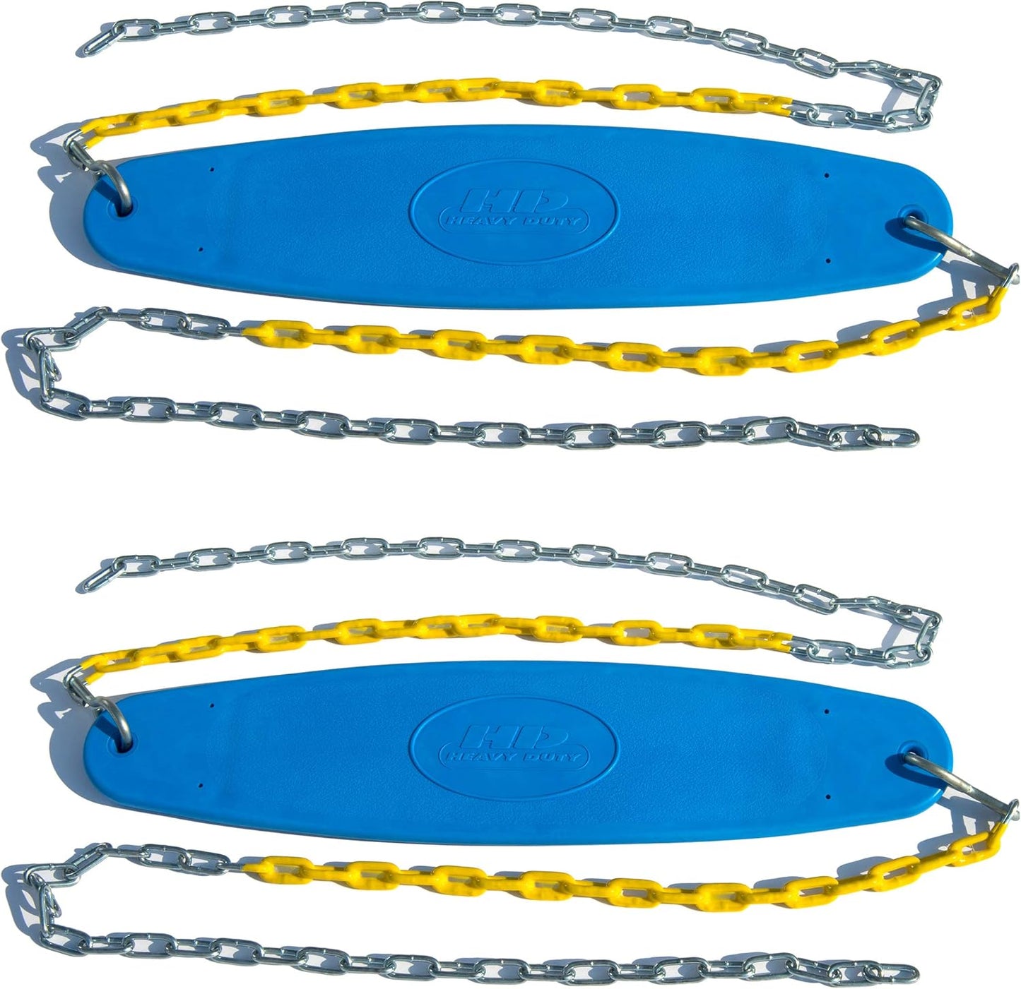 Set 2 asientos columpio azul anillo trapecio combo