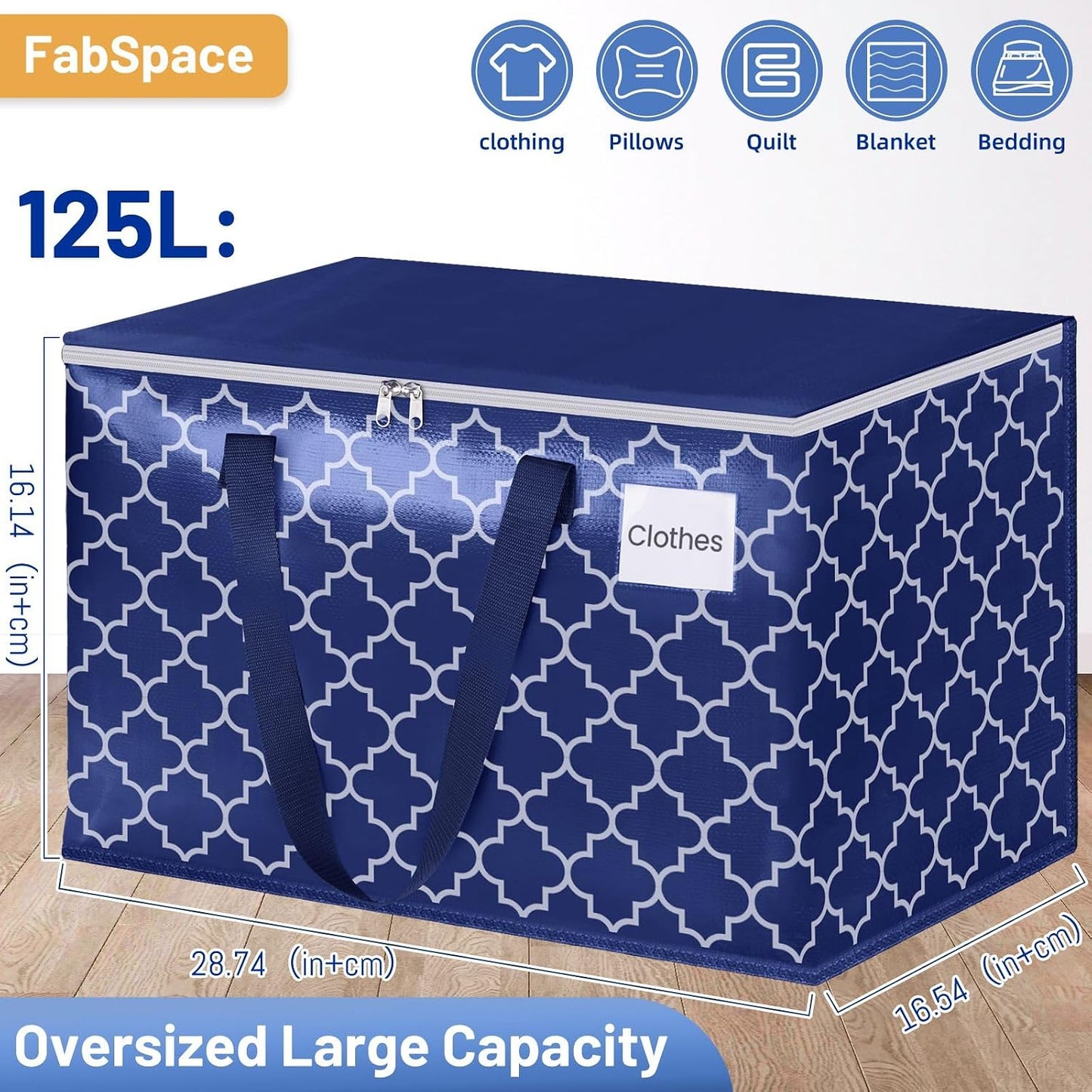 Bolsas mudanza 125L 10 pzas resistentes con cremallera