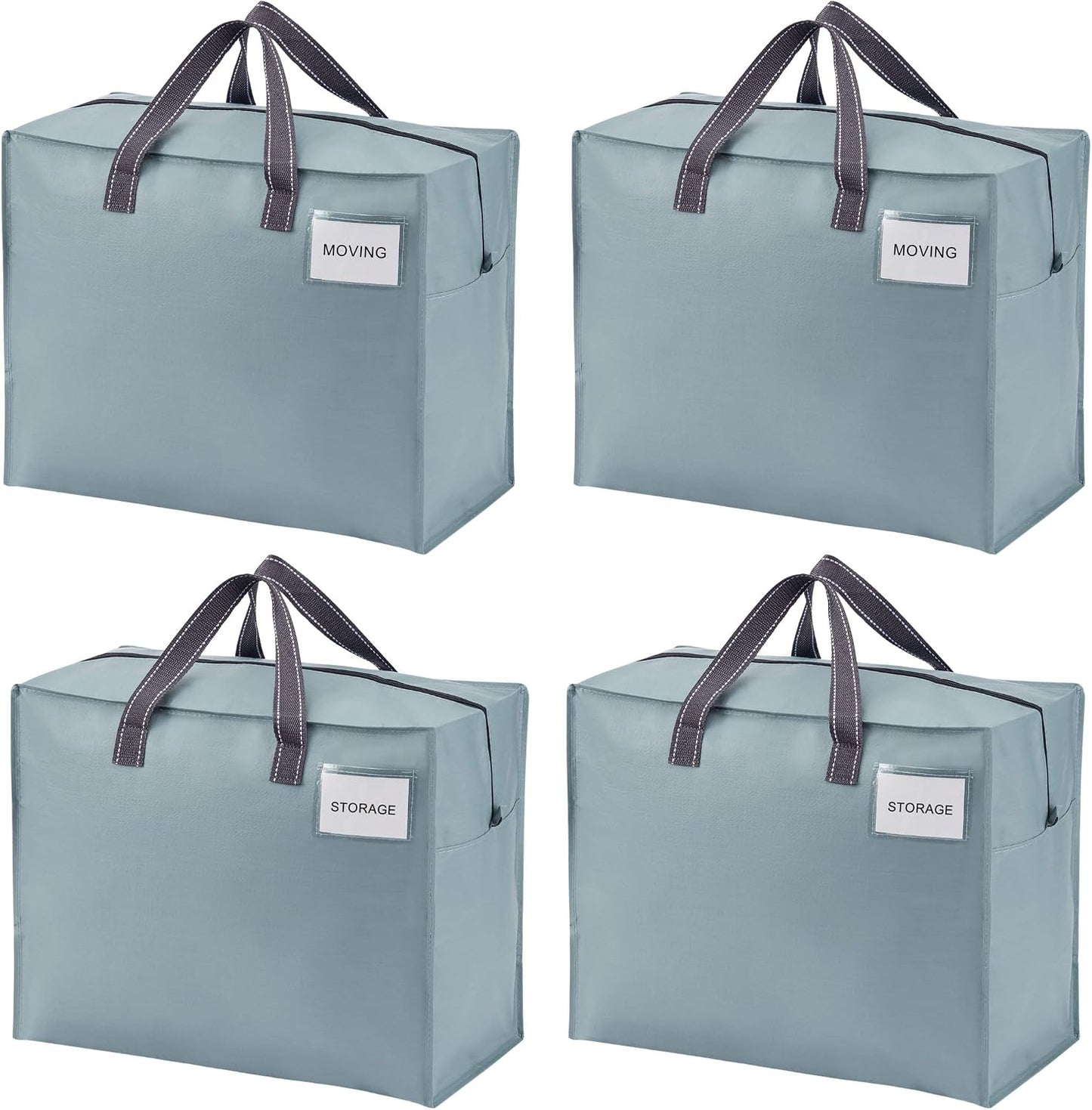 4 Pzas Bolsas Mudanza 13gal Cremallera Azul