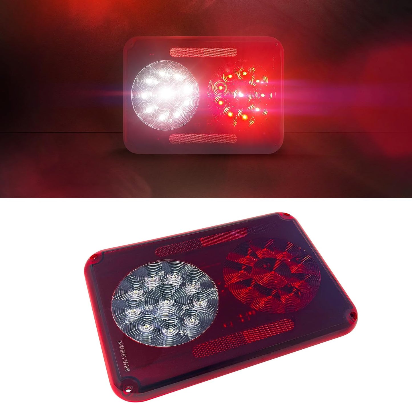 Luz trasera doble LED 12V para camiones y remolques CSA