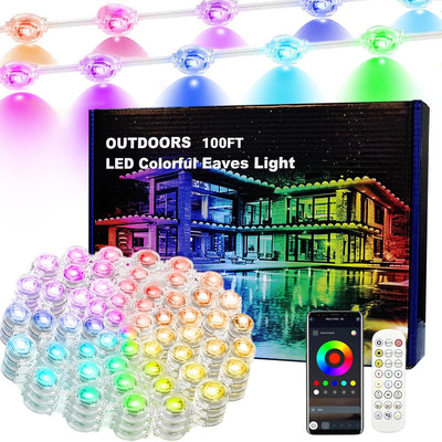 Luces RGB exteriores 100ft IP67 50LED con app