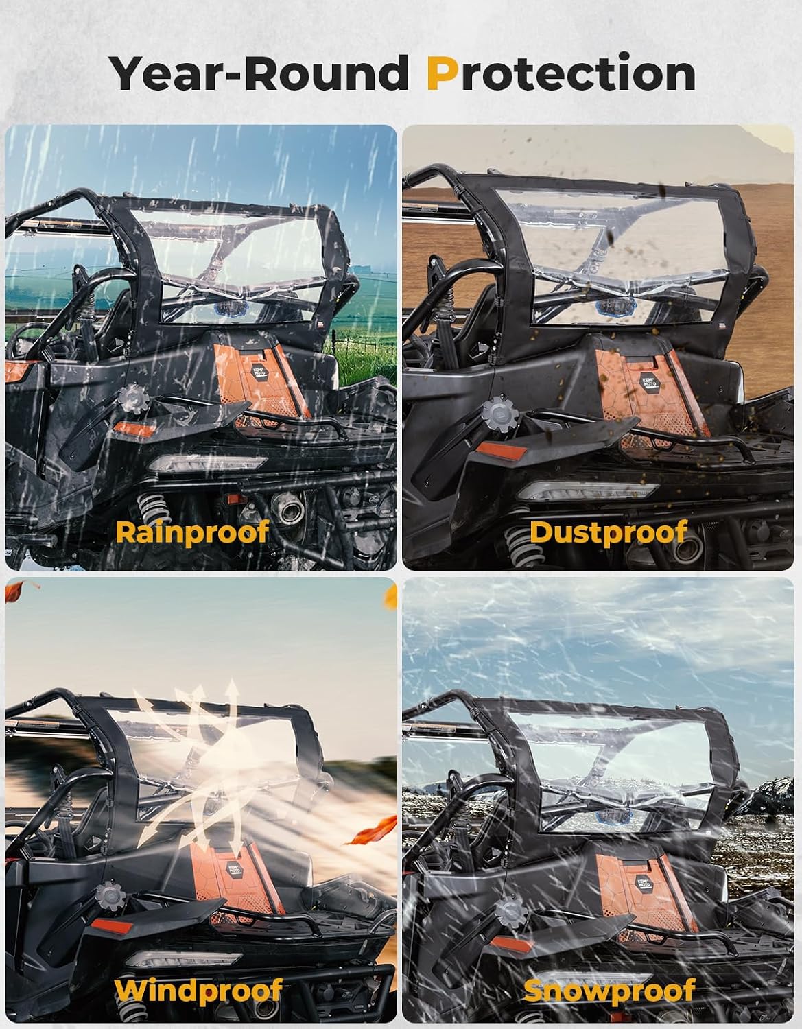 Parabrisas trasero impermeable CFMOTO ZForce 950 HOEX