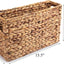 Cesta mimbre tejida jacinto decorativa hogar