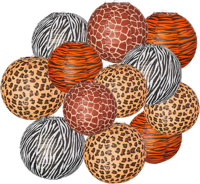 12 Pzas Farol Colgante Selva Animales Safari Decoración Hogar