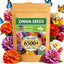 Semillas Zinnia gigantes 6500 pzas germinación alta sin OMG