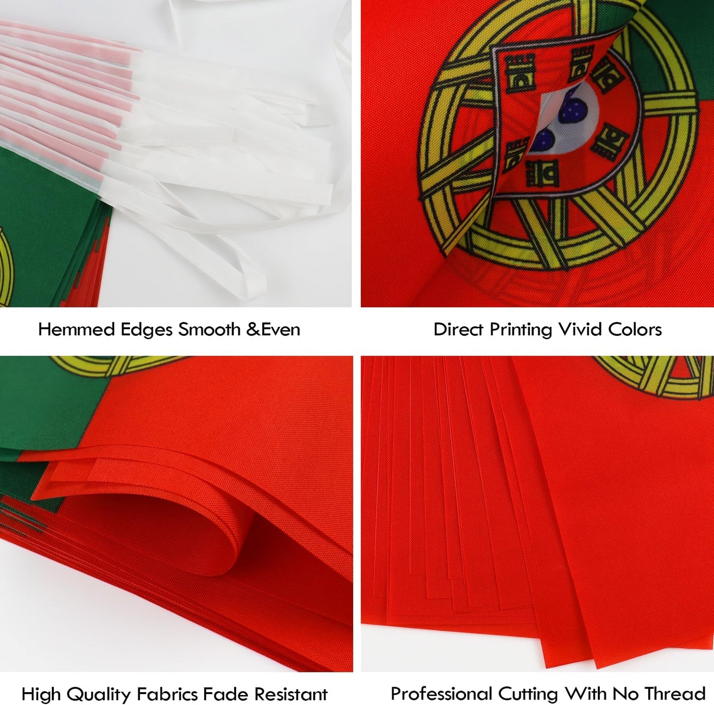 Banderín portugués de cuerda 38 pzas 42ft para decoración