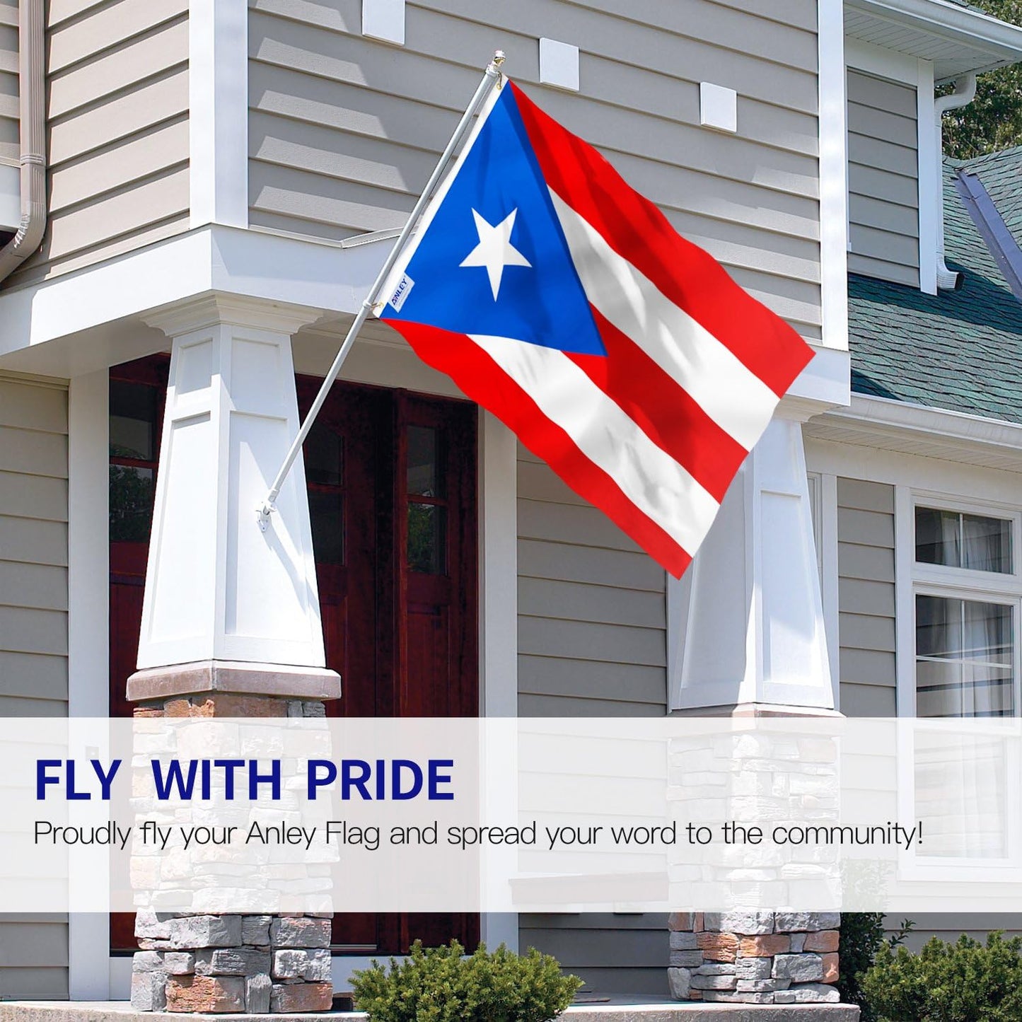 2 Banderas Puerto Rico 3x5ft Poliéster Doble Costura