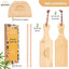 Juego 4 tablas ñoquis paletas rodillos cortador pasta bambú