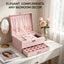 Caja organizadora joyas 3 niveles con cerradura