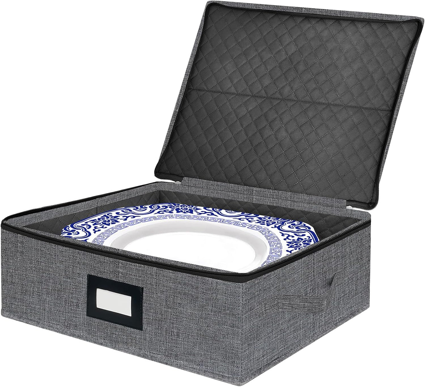 Estuche platos porcelana apilable con cremallera 5.3"