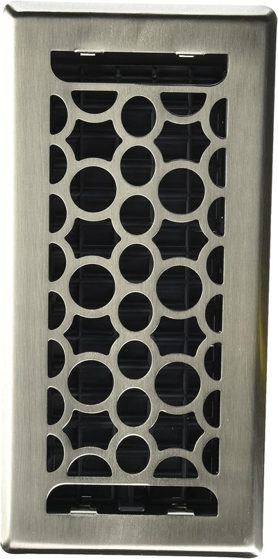 Registro piso panal níquel 4x10pulg set 2