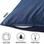 2 Pzas Fundas Almohada Exteriores Impermeables 16x16" Azul