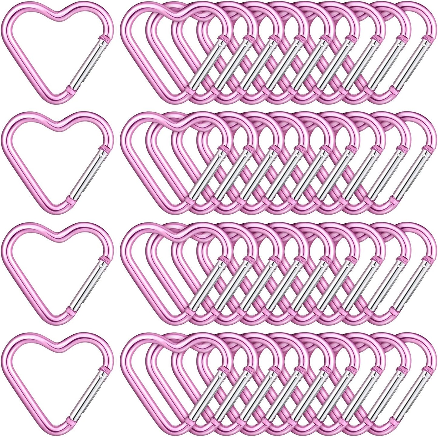 Llavero corazón aluminio clip presión regalo San Valentín