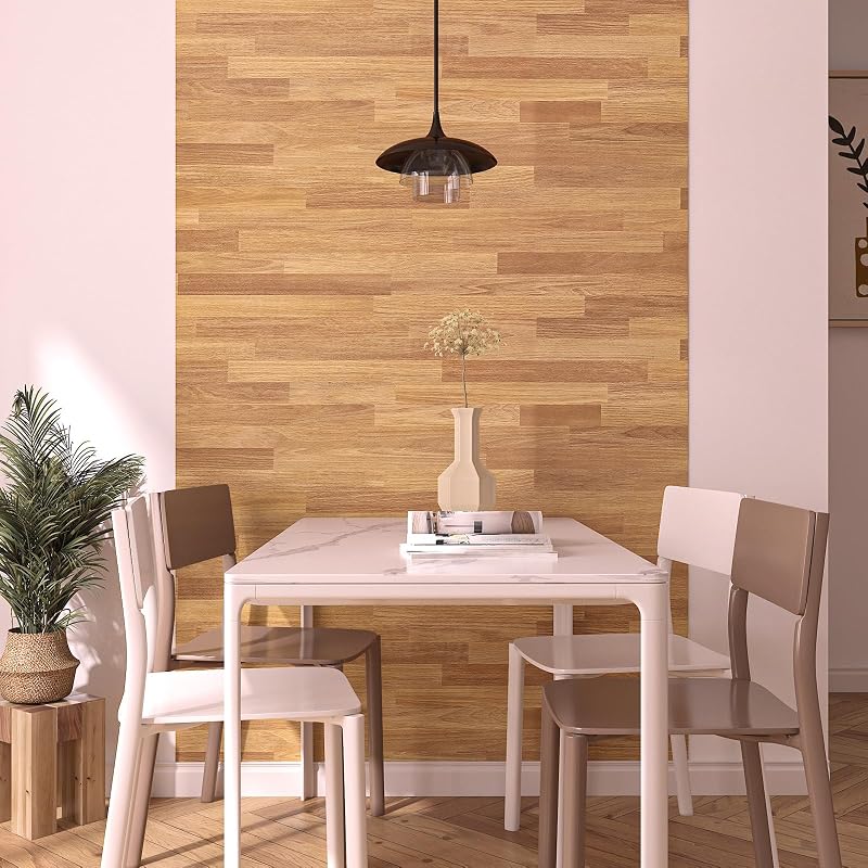 Papel contacto madera marrón 17.7x317pulg autoadhesivo