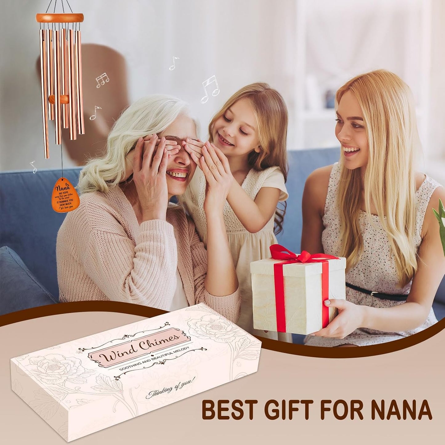 Regalos para nana campanillas viento abuela madre