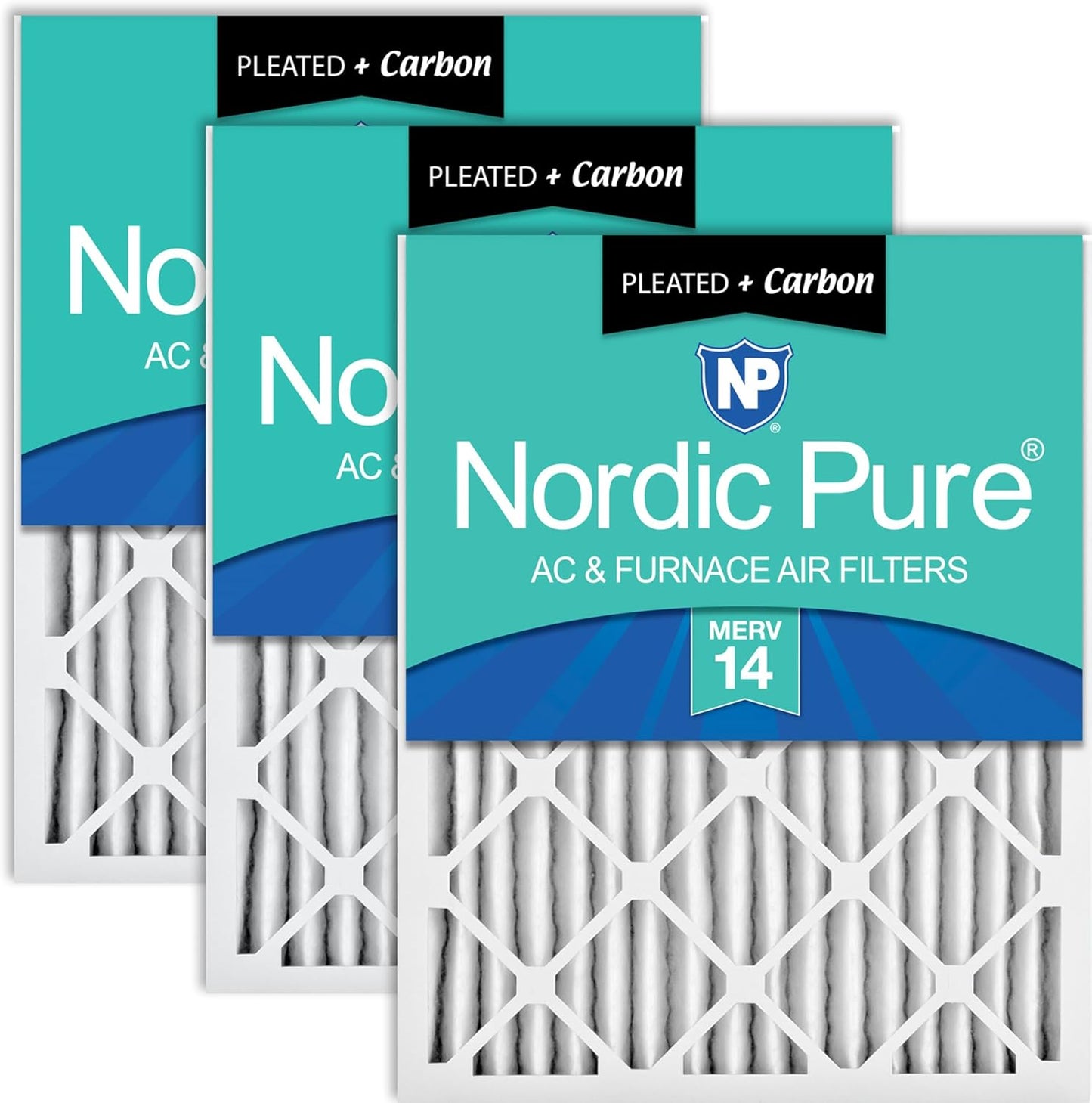 Filtros aire MERV 14 Plus Carbon 24x24x2
