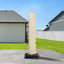 Funda sombrilla exterior con cremallera UV impermeable beige