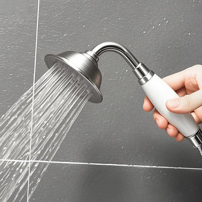 Cabezal ducha vintage forma teléfono lluvia cerámica 59pulg níquel