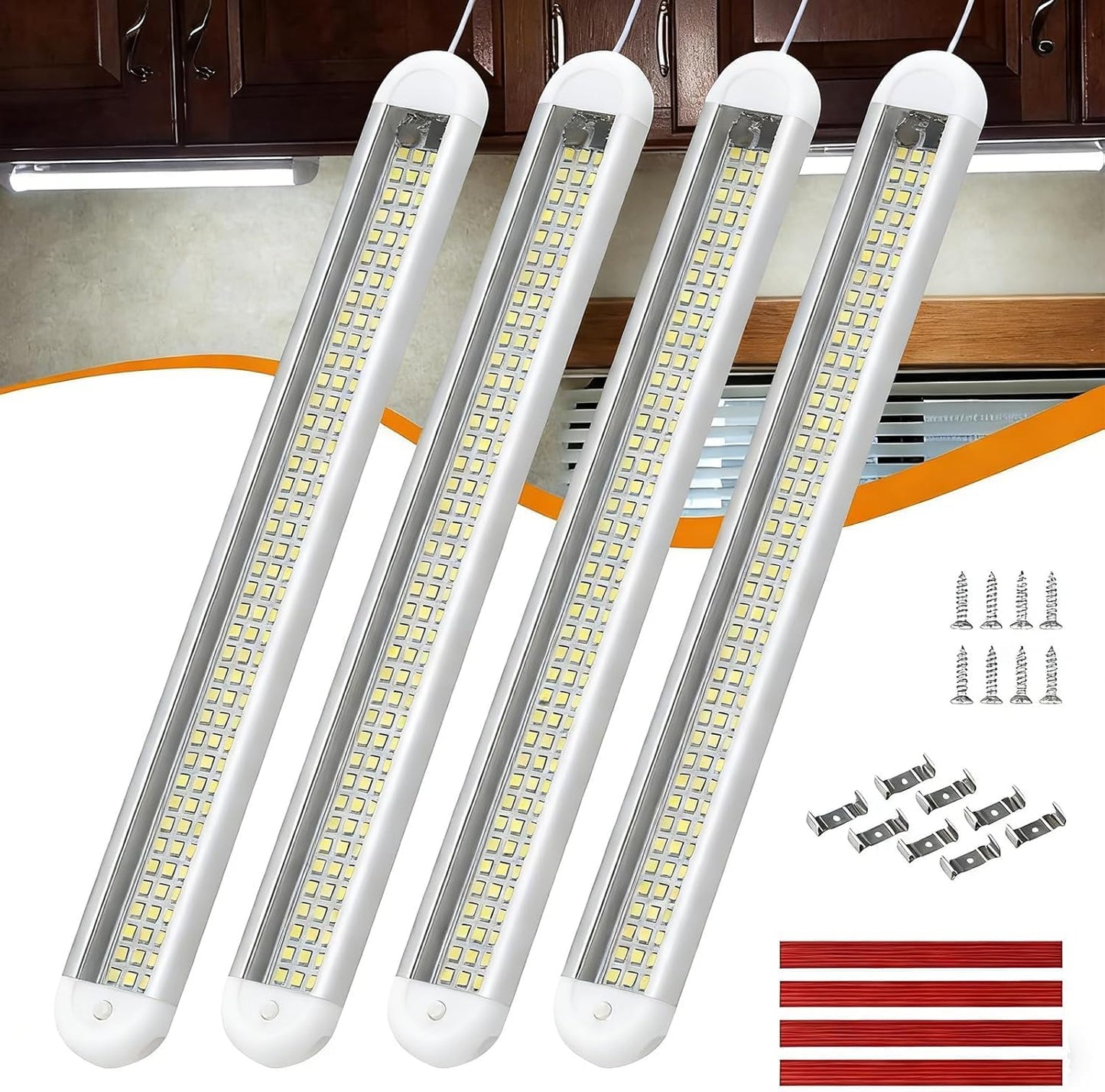 Barra luz LED interior 12V 1800lm con interruptor